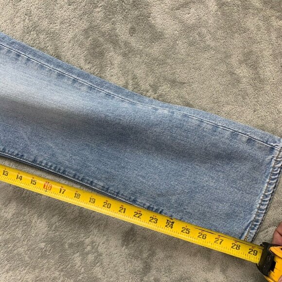 Levis 514 Jeans Mens 32x30 Straight Blue Light Wash Denim Stretch Casual Flex - Picture 8 of 13